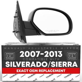 T1a-20809978 T1a Passenger Side Mirror For Chevrolet Silverado Gmc Sierra - Manual Fold Conv
