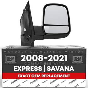 T1a-20838066 T1a Power Door Mirror Passenger Side For Chevrolet Express Gmc Savana - Passeng