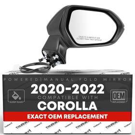 T1a-240behr T1a Toyota Corolla Passenger Side Mirror Replacement - Powered Adjustment Manual