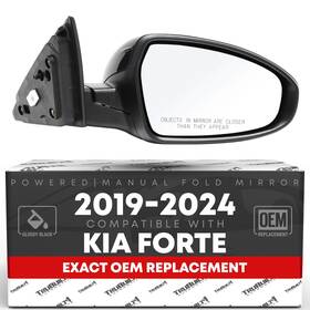 T1a-495ber T1a Passenger Mirror For Kia Forte - Power Manual Fold Convex Glass
