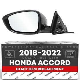 T1a-708bel T1a Honda Accord Driver Side Mirror Replacement - Powered Adjustment Manual Fold