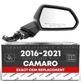 T1a-736ber T1a Chevrolet Camaro Passenger Side Mirror Replacement - Powered Adjustment Non-