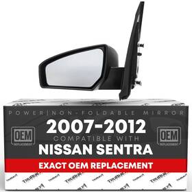 T1a-96301et01e T1a Passenger Side Mirror For Nissan Sentra - Powered Non-foldable Convex Glass