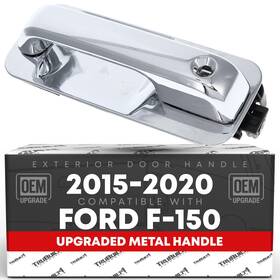 T1a-fd3515zm-fl T1a Front Driver Door Handle For Ford F-150 - Metal Chrome Keyhole Driv