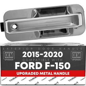 T1a-fd3515zm-fr T1a Front Passenger Door Handle For Ford F-150 - Chrome Keyhole Passenge