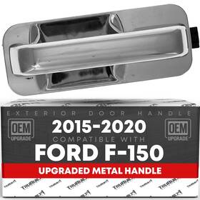 T1a-fd3515zm-rl T1a Rear Driver Door Handle For Ford F-150 - Chrome Side