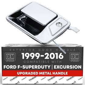 T1a-fd3523zm-fl T1a Front Driver Door Handle For Ford F-250 F-350 F-450 Excursion - Chrome F