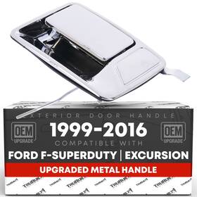 T1a-fd3523zm-rl T1a Rear Driver Door Handle For Ford F-250 F-350 F-450 Excursion - Chrome Re