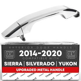 T1a-gm3549zm-rer T1a Rear Door Handle For Chevrolet Silverado Gmc Sierra - Chrome Driver O