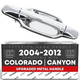 T1a-gm3561zm-rr T1a Rear Passenger Door Handle For Chevrolet Colorado Gmc Canyon - Chrome