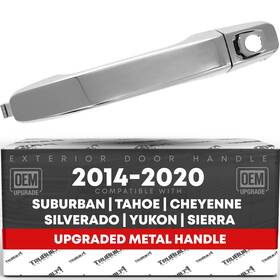 T1a-gm3566zm-fl T1a Front Driver Door Handle For Chevrolet Silverado Gmc Sierra - Chrome Cover