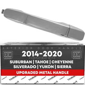 T1a-gm3566zm-rer T1a Rear Door Handle For Chevrolet Silverado Gmc Sierra - Chrome Cover Gasket