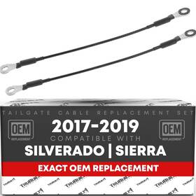 T1a-gmd015-2p T1a Tailgate Cable Replacement Set- Rear Driver And Passenger Side - Compatible