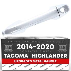 T1a-ty3281zm-fl T1a Front Driver Door Handle For Toyota Tacoma Highlander - Chrome Keyhole Fr