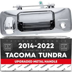 T1a T1a69090-0c090-metal-chrome Tailgate Handle For Toyota Tacoma Tundra With Camera Hole Led - Ch