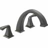 T2751-rb T2751 Delta Dryden Deck Mounted Roman Tub Faucet Trim With Lever