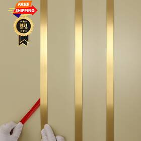 10mx3cm Taaizau 201 Lsj Gold Metalized Brushed Finish Molding Length 32.8ft Width 1.18in