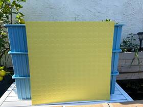 Rt-tg7-1 Tarkett 1/8 Rd.rubber Tile Canary Warning Texture 24x24 Finish Textured