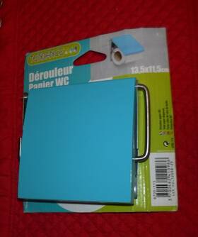 6705115 Tendance Turquoise Blue Metal Toilet Paper Holder With Cover Unique And Rare