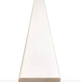Tenedos 676420021019 Solid White Engineered Marble Doorway Floor Threshold Saddle Polished For Sh