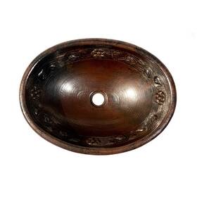 Tesoro Tarasco 769293065263 19 Inch Oval Flower Motif