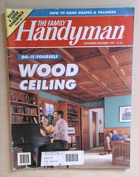 The Family Handyman 071486019857 Magazine Nov/dec 1993 Wood Ceiling Workbench Drapes Diy