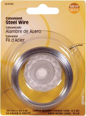 123132 The Hillman Group 24 Gauge Galvanized Wire 100-feet 1-pack