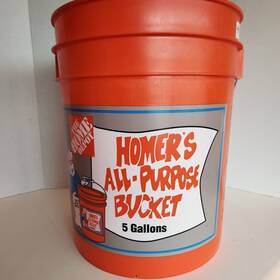 The Home Depot 026703055550 Rare 5 Gallon Homer Utility Bucket Homers All Purpose Orange