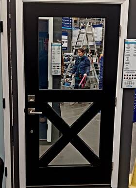C00362169 Therma-tru Barn Style Door. 3ftw/6ft8 Inch H