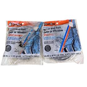 Mz38 Thermwell Products Co. Paterson Los Angeles Lot Of 2 Vintage Frost King Weatherstrip Felt Metal Door Casement Window