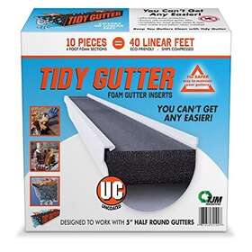 Tgr540-1 Tidy Guttter 815640013880 Half Round Foam Gutter Guard 5-inch Uc-uncoated