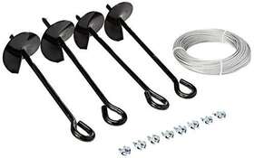 Tie Down 081628590708 59070 Galvanized Cable Includes 4 Anchors 8 Clamps 50 Feet Galvan