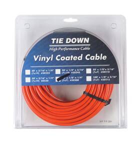 50200 Tie Down Engineering Vinyl Coated Galvanized Steel 1/8 Inch Dia. X 50 Ft. L Ai