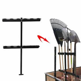 Ti-c102 Tiewards Landscape Hand Tool Rack For Truck Trailer Vertical Landscaping