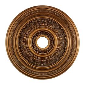 Tn-5954 Titan Lighting English Study Ceiling Medallion 24 Inch X Metal Antique Bronze