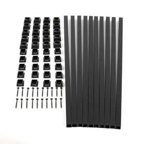 Titan The Art Of Building 040232681882 Snap Ftn Lock Baluster Kits - Square Alum Smooth Black 25 Inch