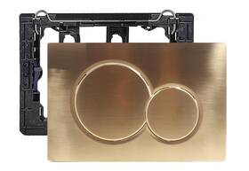 Actuatorplate01brushedgold Toiltoble Flush Actuator Plate Compatible With Geberit 115.770.46.6 Wall Mount Toilet D