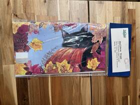 T1525 Toland Exclusives Pumpkin Black Cat Halloween Large Autumn Mailbox Cover Fall Oversized