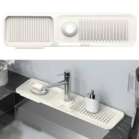 Toovem A Family Of Manufacturers 24 5.5 Kitchen Sink Splash Guard Behind Faucet X Inch Handle D