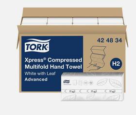 424834 Tork Xpress Compressed Multifold Hand Towel White 12 X 250 Sheets New