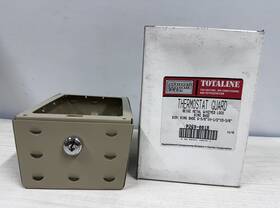 P269-0028 Totaline P269-0018 Thermostat Guard# Beige Metal Keyed Base 6-5/8 Inch X 4.5 3-3/8