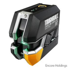 Tb-h2-ll-30-l2 Toughbuilt 30 Feet Green Beam Self Leveling Cross-line Laser