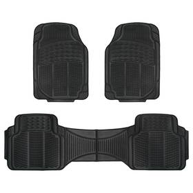 Tresvendu 312545855749 All-weather 3-piece Floor Mats For Toyota Tacoma - Heavy-duty Rubber Car
