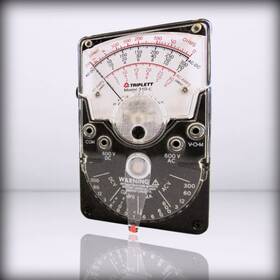 310-c Tri-3022 Triplett - Model Hand-sized Analog Multimeter With Polarity Rev White