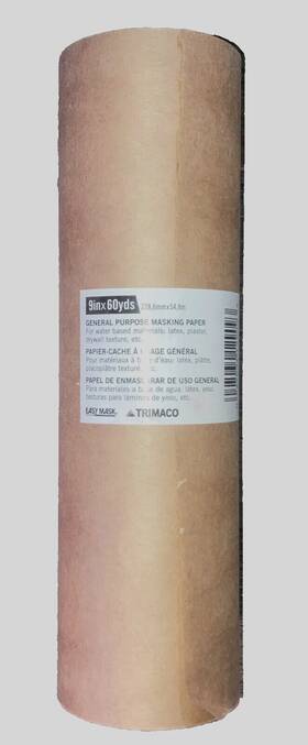 12909 Trimaco 9 Inch X60 Yds General Purpose Masking Paper By 12 Roll Case