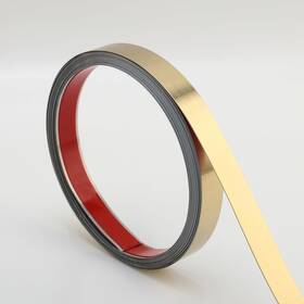 5007 Trimold Lsj 5x2 Wall Trim Molding Peel And Stick Stainless 16.4 Ft X 0.8 In Brushed Gold