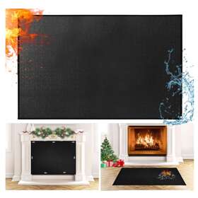 000123 Trinityware Fireplace Cover - 39 X 32 In Magnetic Blanket Insulation Draft