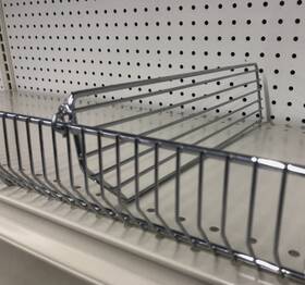 T310.chrome Trion 20-pack Chrome Silver Steel Wire Bin Divider 10 Inch L