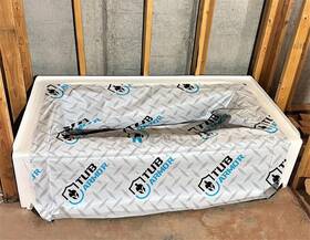 Ta-3060 Tub Armour Armor Bathtub Protection For Construction Fits Short And Standard Tubs Ta3060
