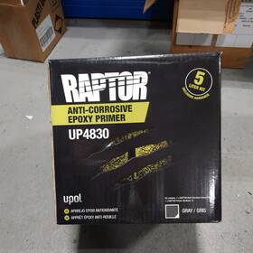 Up4830 U-pol Raptor Anti-corrosive Epoxy Primer Gray 4l With 1l Of Hardener